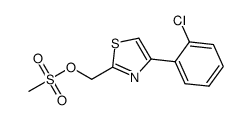 (4-(2-chlorophenyl)thiazol-2-yl)methyl methanesulfonate Structure