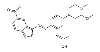 N-[5-[bis(2-methoxyethyl)amino]-2-[(5-nitro-2,1-benzothiazol-3-yl)diazenyl]phenyl]acetamide Structure