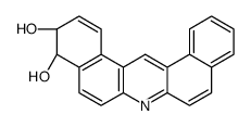 Dibenz(a,j)acridine-3,4-diol, 3,4-dihydro-, trans-结构式