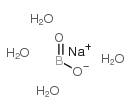 Sodium metaborate 4-hydrate structure