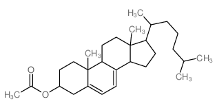 Cholesta-5,7-dien-3-ol,3-acetate, (3b)- Structure
