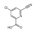 4-chloro-6-cyanopyridine-2-carboxylic acid Structure