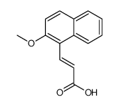 3-(2-methoxynaphthalen-1-yl)prop-2-enoic acid structure