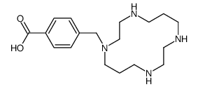 4-((1,4,8,11-tetraazacyclotetradec-1-yl)methyl)benzoic acid结构式