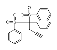 4-(benzenesulfonyl)oct-7-en-1-yn-4-ylsulfonylbenzene结构式