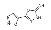 5-(1,2-oxazol-5-yl)-1,3,4-oxadiazol-2-amine Structure
