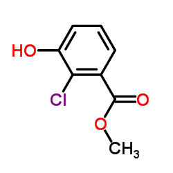 2-氯-3-羟基苯甲酸甲酯结构式