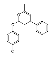 2-(4-chlorophenoxy)-6-methyl-4-phenyl-3,4-dihydro-2H-pyran Structure