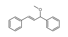 (E)-(3-methoxyprop-1-ene-1,3-diyl)dibenzene结构式