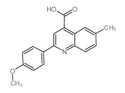 2-(4-Methoxyphenyl)-6-methylquinoline-4-carboxylic acid结构式