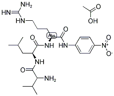 H-DL-Val-Leu-Arg-pNA acetate salt结构式