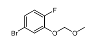 4-bromo-1-fluoro-2-(methoxymethoxy)benzene结构式