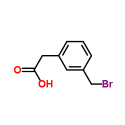 [3-(Bromomethyl)phenyl]acetic acid Structure