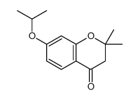 2,2-dimethyl-7-propan-2-yloxy-3H-chromen-4-one Structure