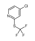 4-Chloro-2-[(trifluoromethyl)sulfanyl]pyridine Structure