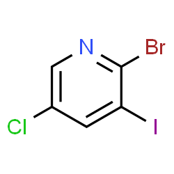 2-溴-5-氯-3-碘吡啶结构式