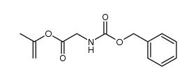 prop-1-en-2-yl 2-(((benzyloxy)carbonyl)amino)acetate结构式