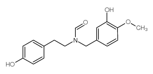 N-(对羟基苯乙基)-N-(3-羟基-4-甲氧基苄基)甲酰胺图片