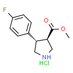 反式-4-(4-氟苯基)吡咯烷-3-甲酸甲酯盐酸盐图片