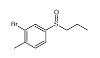 2-bromo-1-methyl-4-(propylsulfinyl)benzene Structure
