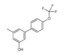 3-methyl-5-[4-(trifluoromethoxy)phenyl]phenol结构式