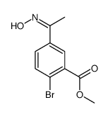 2-溴-5-(1-羟基亚氨基-乙基)-苯甲酸甲酯结构式