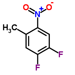 2-硝基-4,5-二氟甲苯结构式