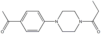 1-(4-(4-acetylphenyl)piperazin-1-yl)propan-1-one Structure