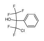 α-(Chlordifluormethyl)-α-(trifluormethyl)-benzylalkohol结构式