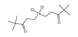 5,5'-(dichloro-l4-tellanediyl)bis(2,2-dimethylpentan-3-one)结构式