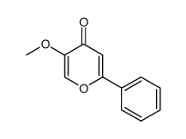 5-methoxy-2-phenyl-4H-pyran-4-one Structure