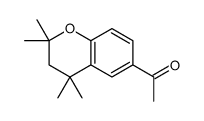 1-(2,2,4,4-tetramethyl-3H-chromen-6-yl)ethanone Structure