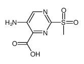 5-amino-2-methylsulfonylpyrimidine-4-carboxylic acid Structure