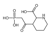 3-(2-phosphonoacetyl)piperidine-2-carboxylic acid结构式