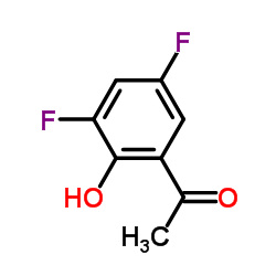 1-(3,5-二氟-2-羟基苯)乙酮结构式