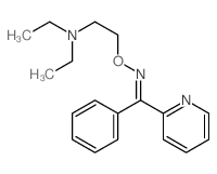 Methanone,phenyl-2-pyridinyl-, O-[2-(diethylamino)ethyl]oxime Structure