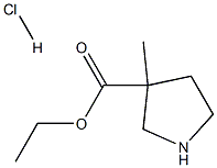 3-甲基吡咯烷-3-羧酸乙酯盐酸盐结构式
