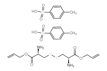 L-胱氨酸双烯丙酯 二(对甲苯磺酸)盐结构式