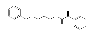 3-(benzyloxy)propyl 2-oxo-2-phenylacetate Structure