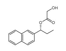 (R)-1-(naphthalen-2-yl)propyl 2-hydroxyacetate结构式