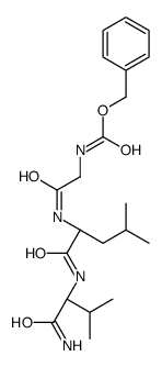 benzyl N-[2-[[(2S)-1-[[(2S)-1-amino-3-methyl-1-oxobutan-2-yl]amino]-4-methyl-1-oxopentan-2-yl]amino]-2-oxoethyl]carbamate Structure
