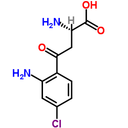 (S)-4-氯犬尿氨酸结构式