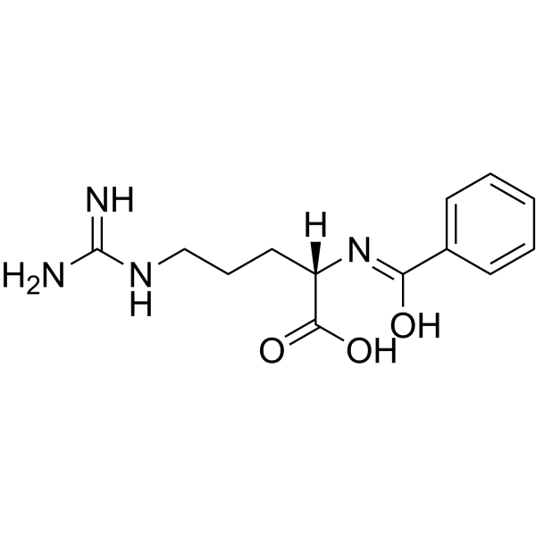 N-α-苯甲酰-L-精氨酸结构式
