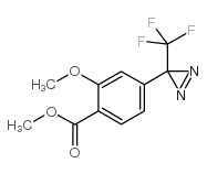 2-甲氧基-4-[3-(三氟甲基)-3H-二氮杂-3-基]苯甲酸,甲基酯结构式