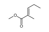 Methyl (2E)-2-methyl-2-pentenoate Structure