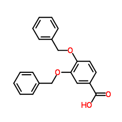 3,4-BIS(BENZYLOXY)BENZOIC ACID Structure