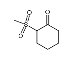 2-(Methylsulfonyl)-1-cyclohexanon结构式