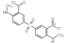 Benzenamine,4,4'-sulfonylbis[N-methyl-2-nitro- Structure