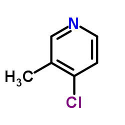4-氯-3-甲基吡啶结构式