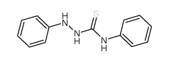 Hydrazinecarbothioamide,N,2-diphenyl- Structure